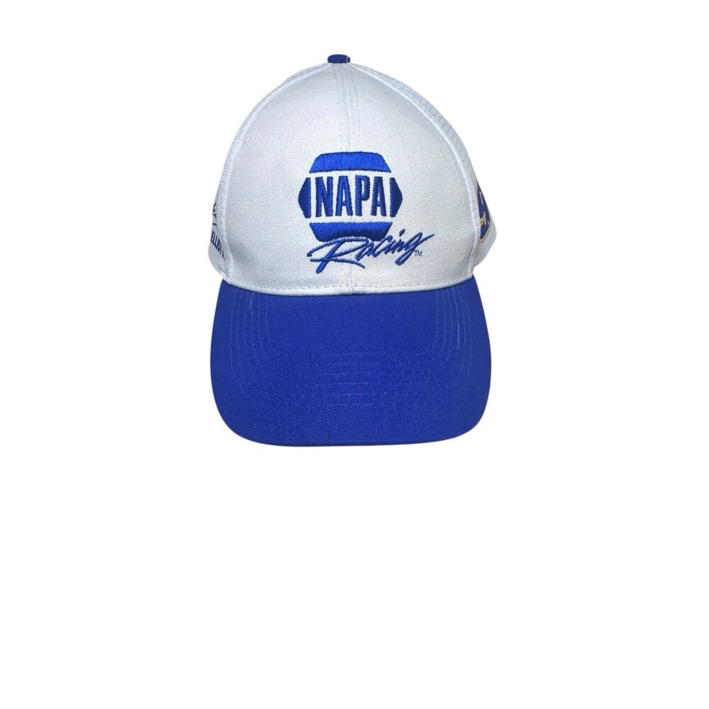 NAPA Racing Chase Elliott Hat #9 NASCAR White Blue Strapback Adjustable Cap